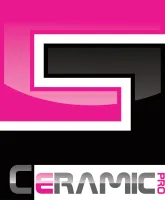 Ceramic Co logo with pink and black geometric design elements